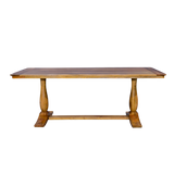 Wooden table with a white background