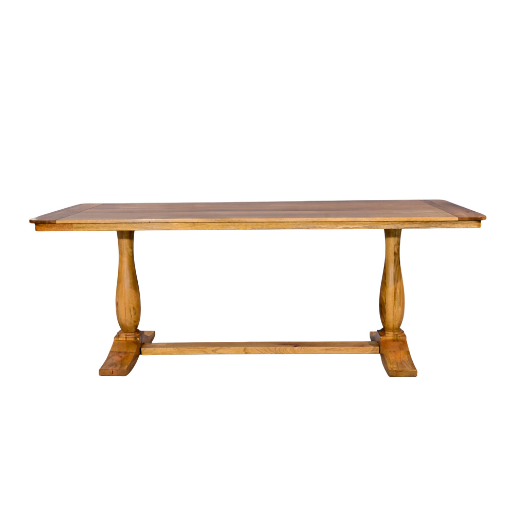 Wooden table with a white background