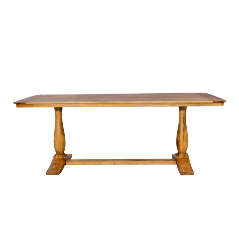 Wooden table with a white background