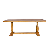 Wooden table with a white background