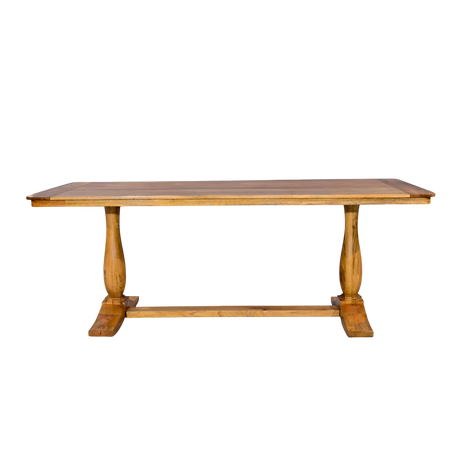 Wooden table with a white background