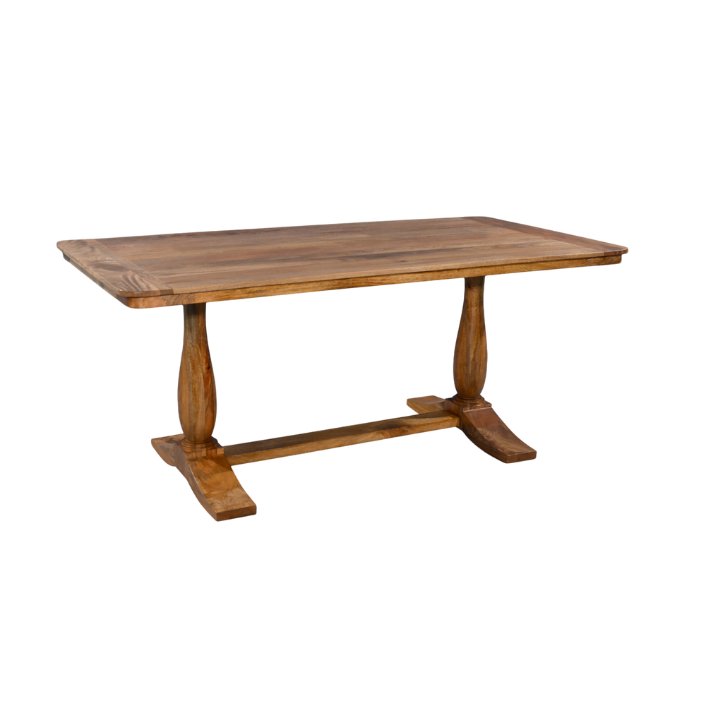 Wooden table with a white background