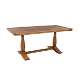 Wooden table with a white background