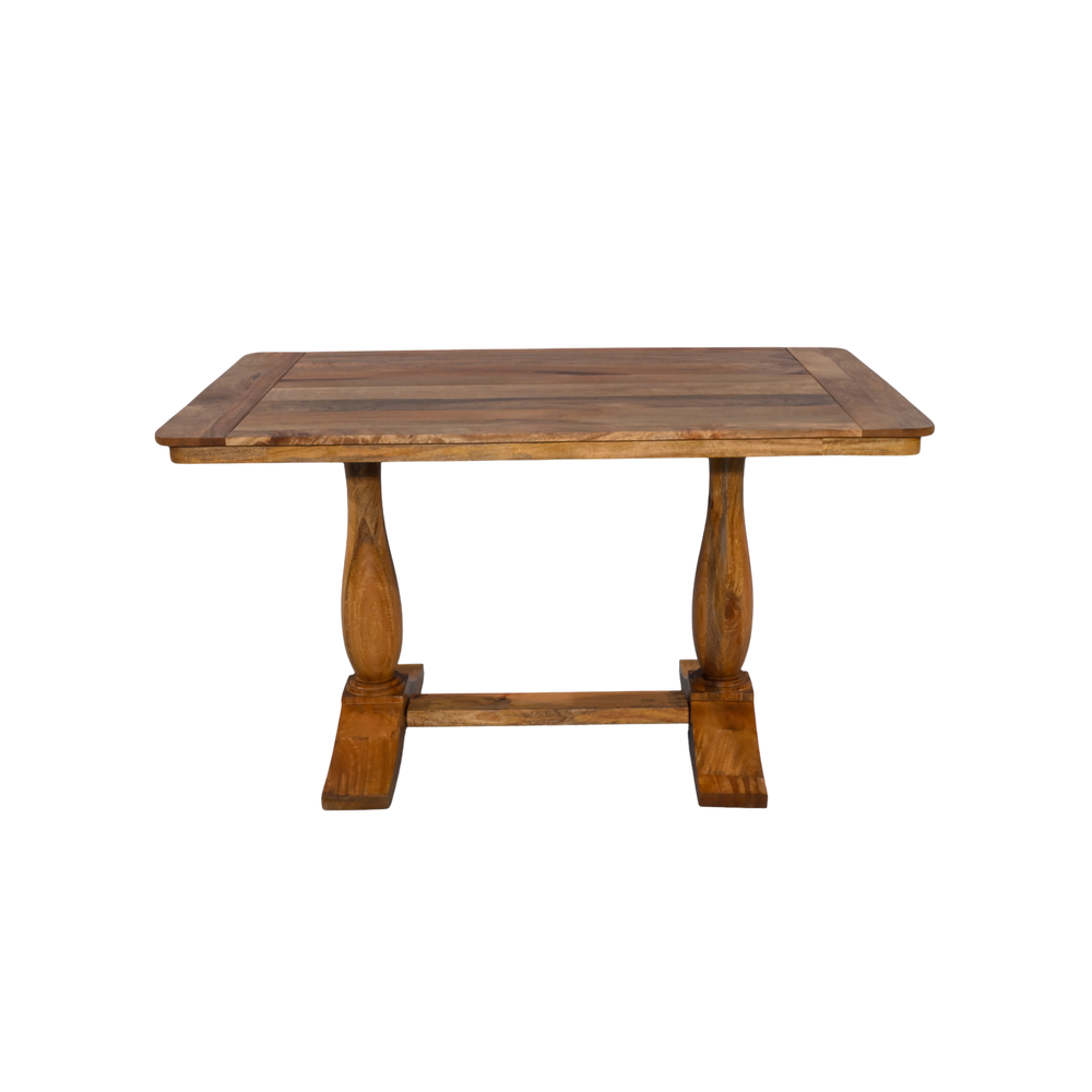 Wooden table with a white background