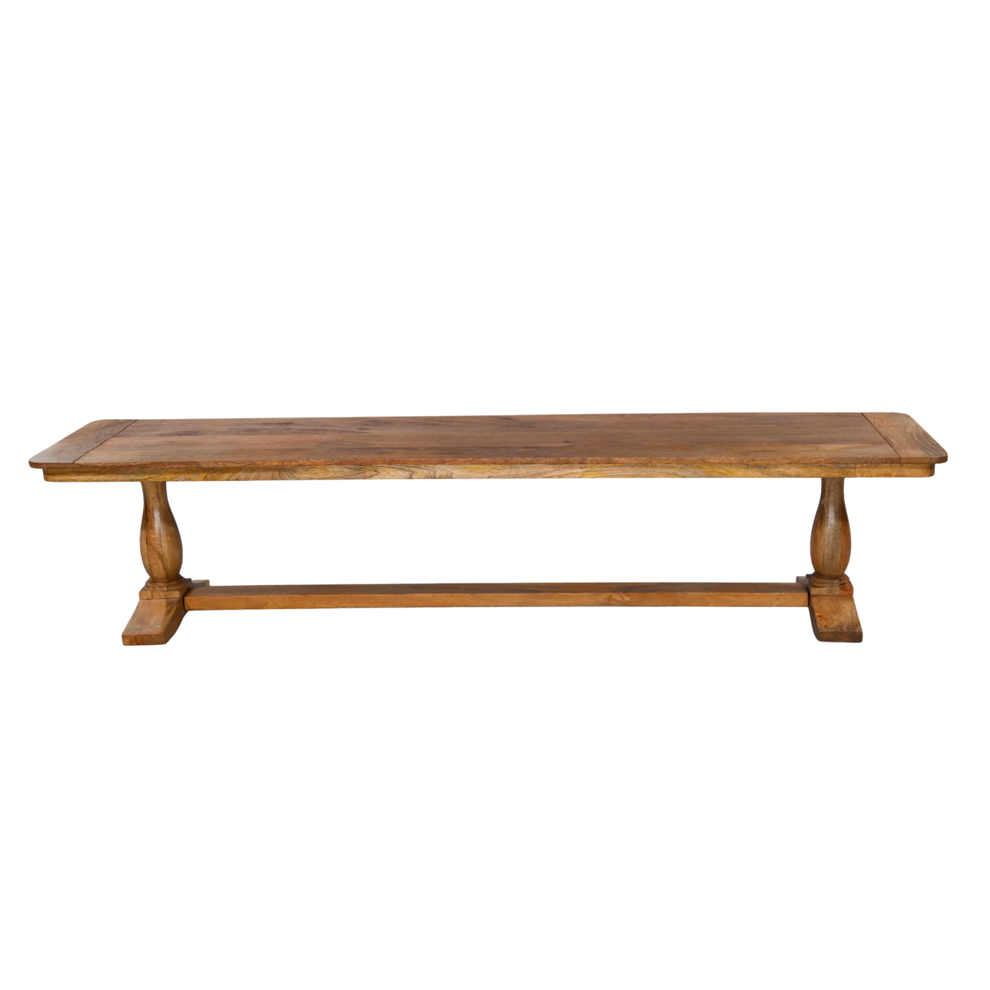 Wooden table on a white background