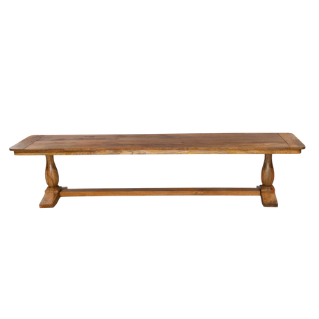 Wooden table on a white background