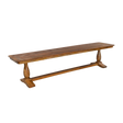 Wooden bench on a white background