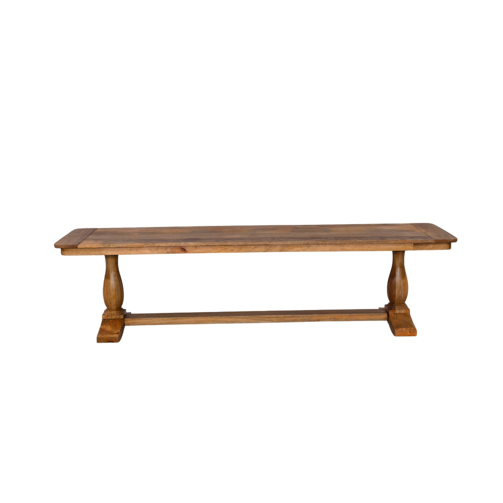 Wooden table with a rustic design on a white background