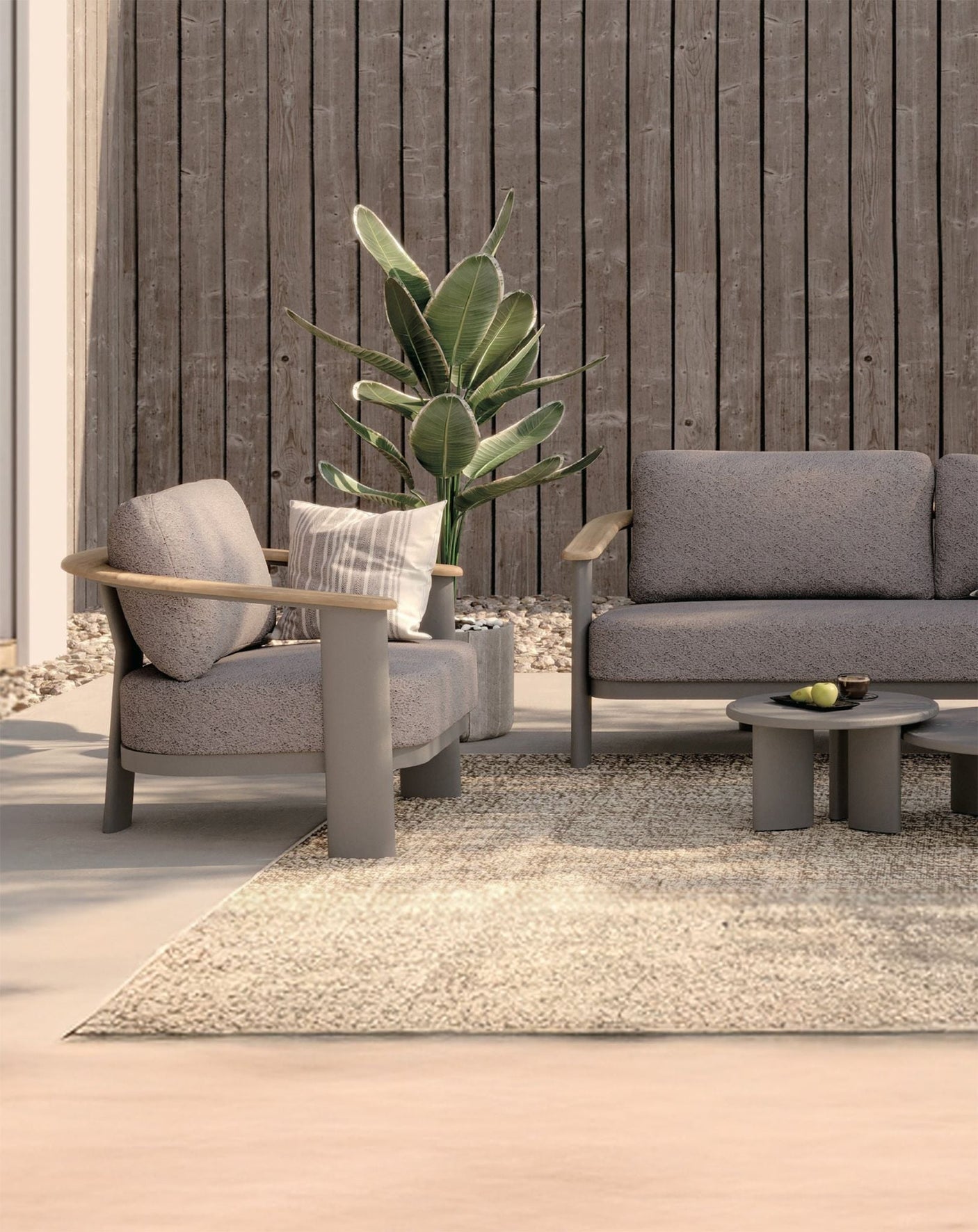 Image of NAIA 5 Seater Lounging Set with Coffee Table