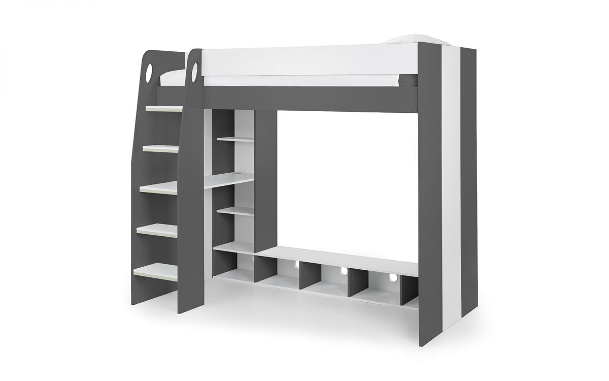 Nebula Gaming Bed - Charcoal & White