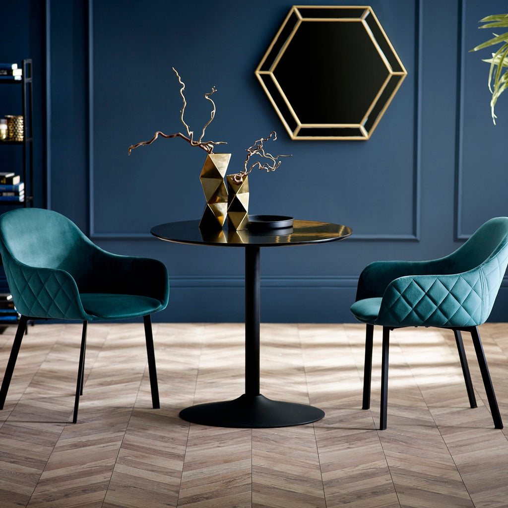 Nero Round Table - Black / 80cm - NER002