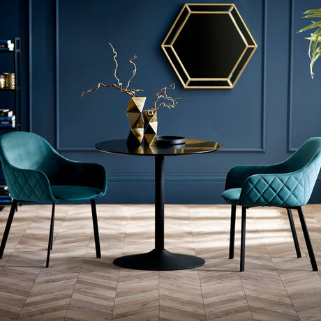 Nero Round Table - Black / 80cm - NER002