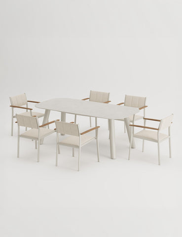 Image of NEXO 6-Seater Dining Table and Chairs