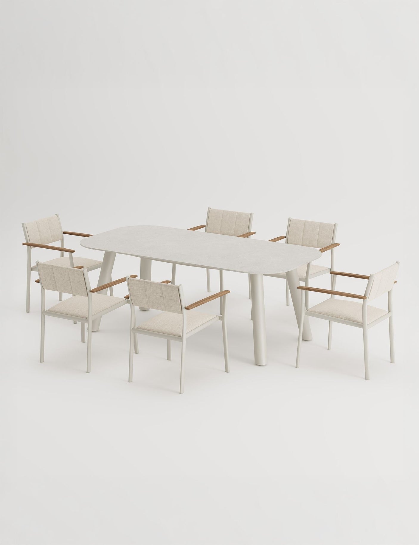 Image of NEXO 6-Seater Dining Table and Chairs