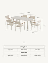 Image of NEXO 6-Seater Dining Table and Chairs