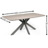 Noah Dining Table - Taupe - NOA001