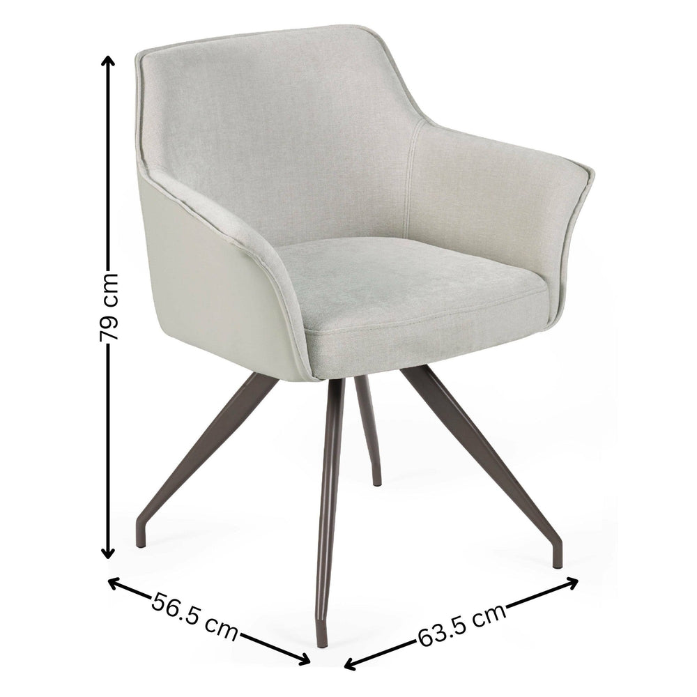 Noah Dining Chair - Ivory - NOA002