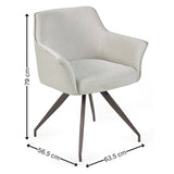 Noah Dining Chair - Ivory - NOA002