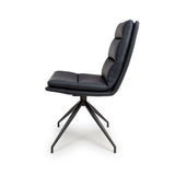 Nobo Swivel Chair - Black (Sold in 2's) - Image 2