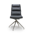 Nobo Swivel Chair Brushed Steel Grey (sold in 2's) - Main Image