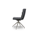 Nobo Swivel Chair Brushed Steel Grey (sold in 2's) - Image 3