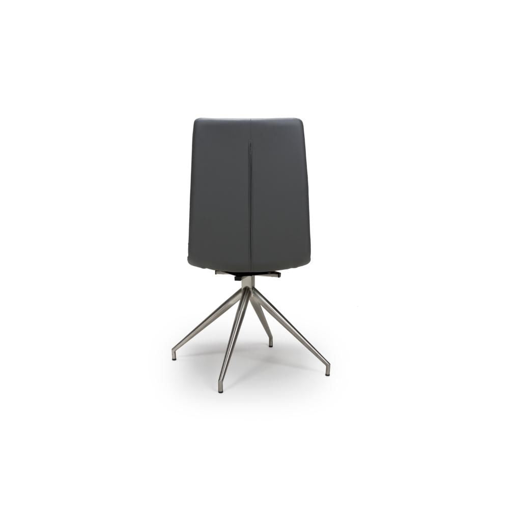Nobo Swivel Chair Brushed Steel Grey (sold in 2's) - Image 4
