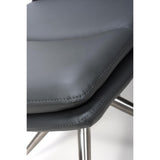 Nobo Swivel Chair Brushed Steel Grey (sold in 2's) - Image 8