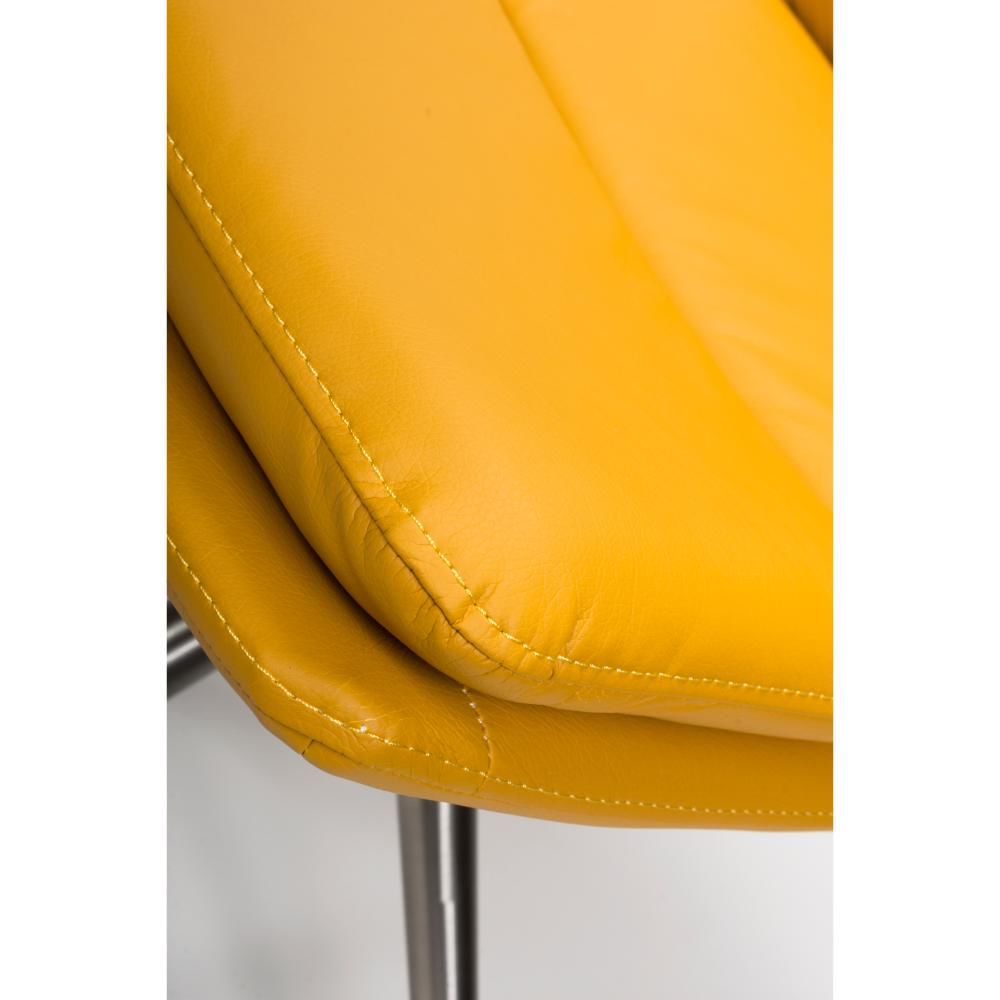 Nobo Swivel Chair Brushed Steel Ochre(sold in 2's) - Image 6