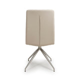 Nobo Swivel Chair Brushed Steel Taupe(sold in 2's) - Image 4
