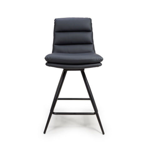 Nobo Swivel Counter Chair - Black (sold in 2's) - Main Image
