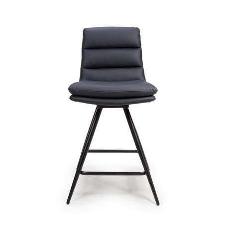 Nobo Swivel Counter Chair - Black (sold in 2's) - Main Image