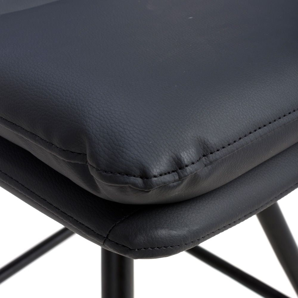 Nobo Swivel Counter Chair - Black (sold in 2's) - Image 6