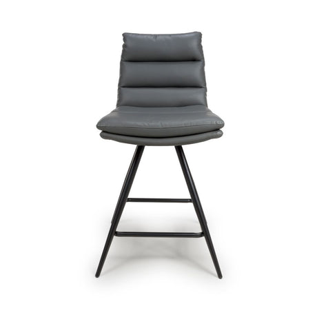 Nobo Swivel Counter Chair - Grey (sold in 2's) - Main Image