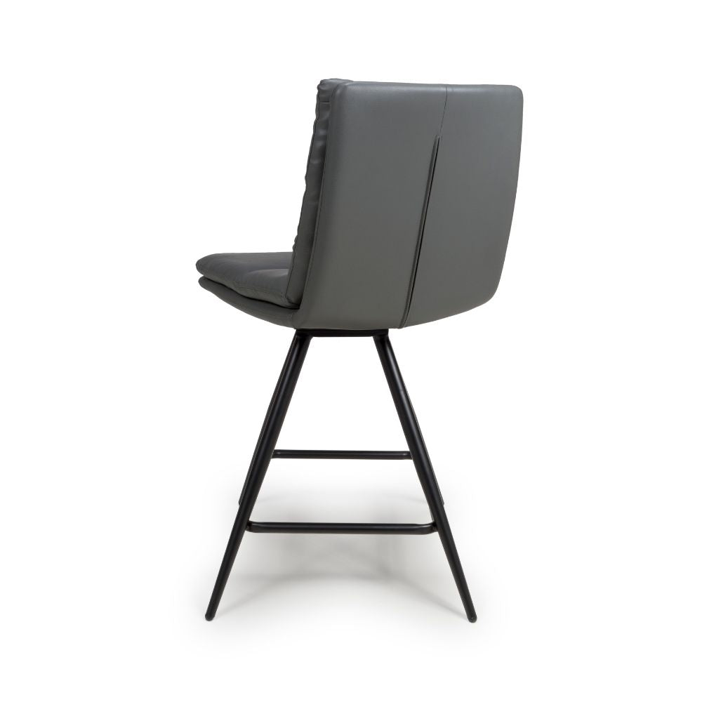 Nobo Swivel Counter Chair - Grey (sold in 2's) - Image 2