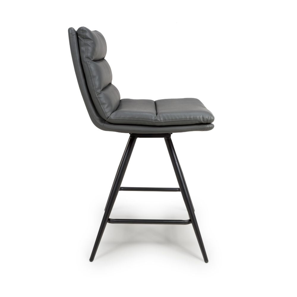 Nobo Swivel Counter Chair - Grey (sold in 2's) - Image 4