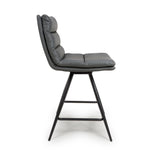 Nobo Swivel Counter Chair - Grey (sold in 2's) - Image 4