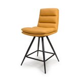 Nobo Swivel Counter Chair - Ochre (sold in 2's) - Image 2