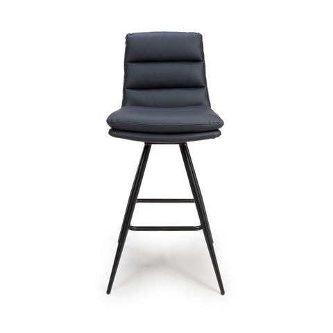 Nobo Swivel Bar Chair - Black (sold in 2's) - Main Image