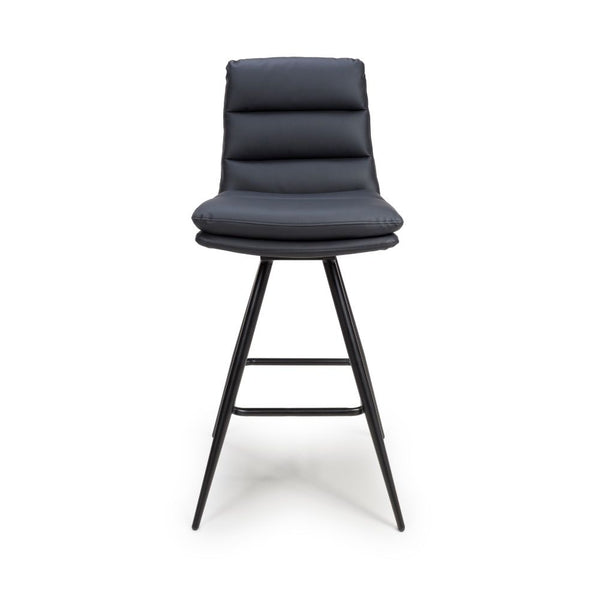 Nobo Swivel Bar Chair - Black (sold in 2's) - Main Image