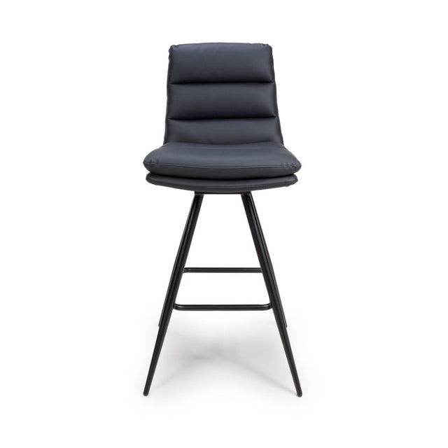 Nobo Swivel Bar Chair - Black (sold in 2's) - Main Image