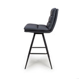 Nobo Swivel Bar Chair - Black (sold in 2's) - Image 3