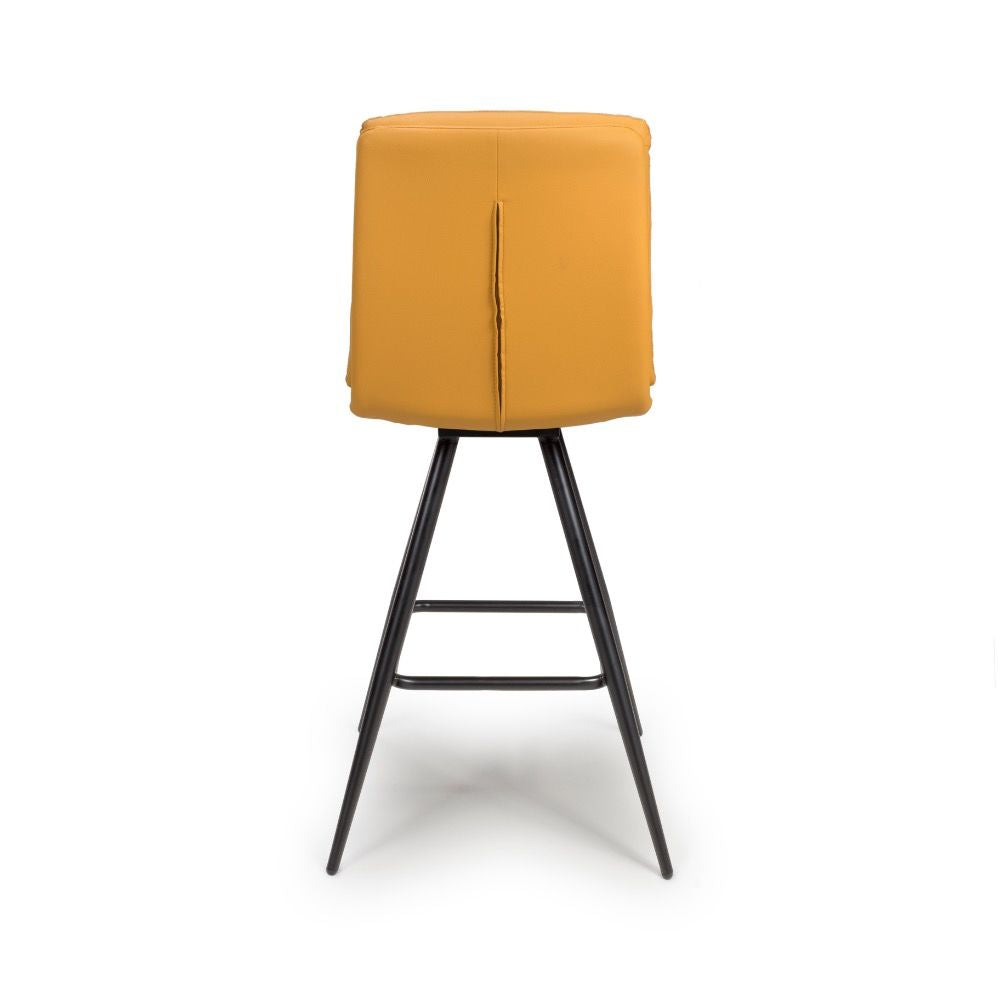 Nobo Swivel Bar Chair - Ochre (sold in 2's) - Image 3