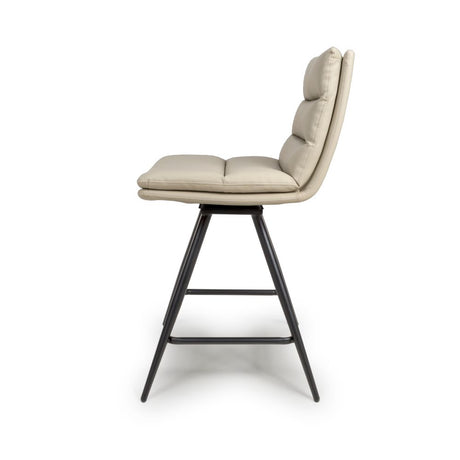 Nobo Swivel Bar Chair - Taupe (sold in 2's) - Image 2