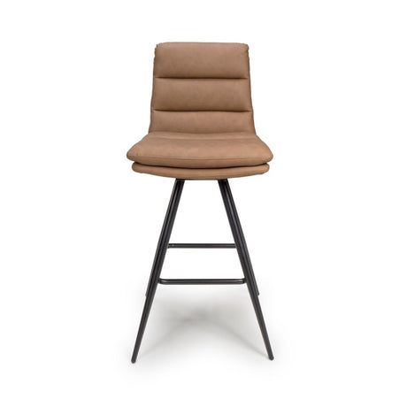 Nobo Swivel Bar Chair - Tan (sold in 2's) - Main Image