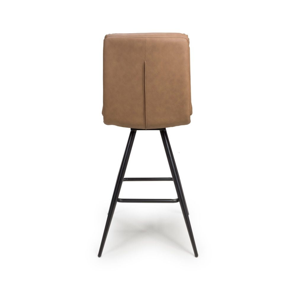 Nobo Swivel Bar Chair - Tan (sold in 2's) - Image 2