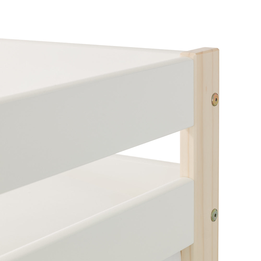 Nova Bunk Bed - White and Light Brown - NOV001