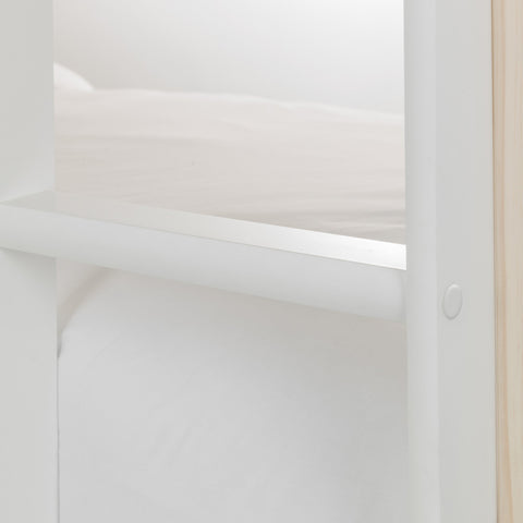 Nova Bunk Bed - White and Light Brown - NOV001