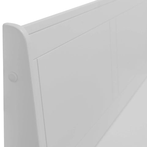 Dove grey panelled seat back of Newport corner dining set close-up