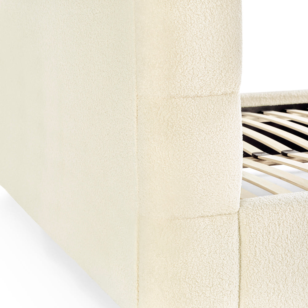 Obreon Boucle Bed - Beige / Double - OBE001