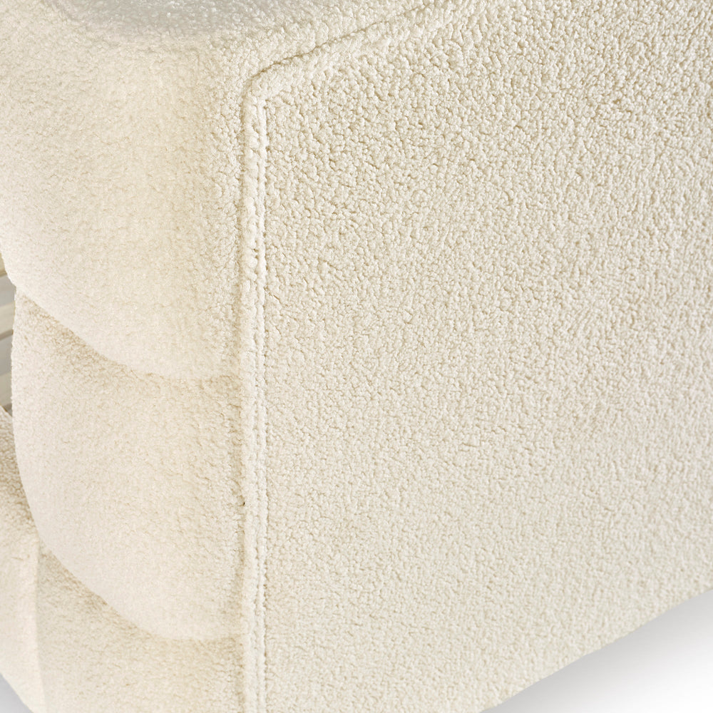 Obreon Boucle Bed - Beige / Double - OBE001